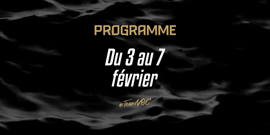 Le programme du week-end